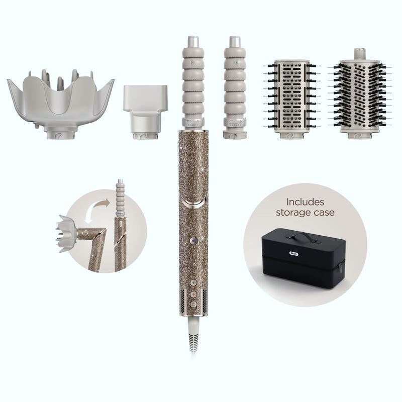 (KOOP 1 KRIJG 2 GRATIS) Champagne Diamond 5-in-1 Air Styler + GRATIS kapselgids